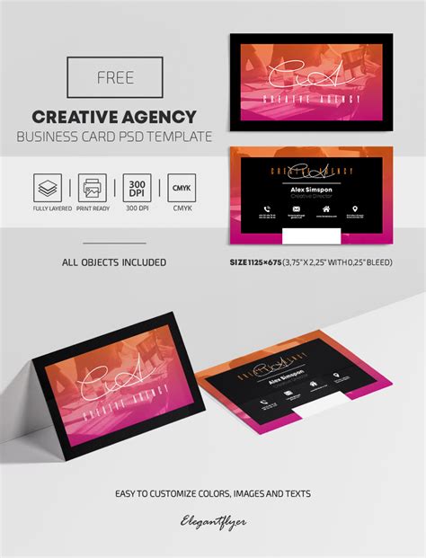 30 FREE PSD Business Cards Templates for powerful business! | Free PSD ...