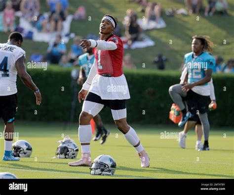 Carolina Panthers Cam Newton 1 Dances As He Stretches During