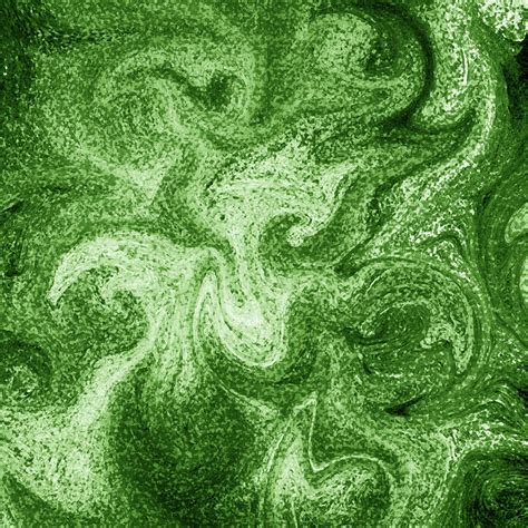 Green Swirl Abstract Art Decor Painting by Irina Sztukowski - Fine Art America