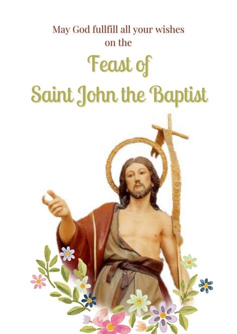 Feast Of St John The Baptist John The Baptist Saint Quotes Catholic