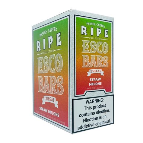 Esco Bars X Ripe Mega Disposable Vape 14ml 5 Nic 5000 Puffs Pack Of 10