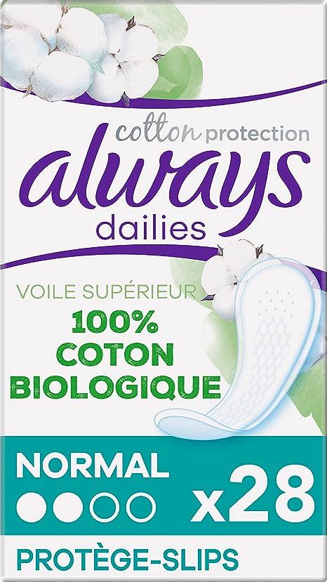 Always Dailies Cotton Protection Protège Slips Normal 28 Protège slips