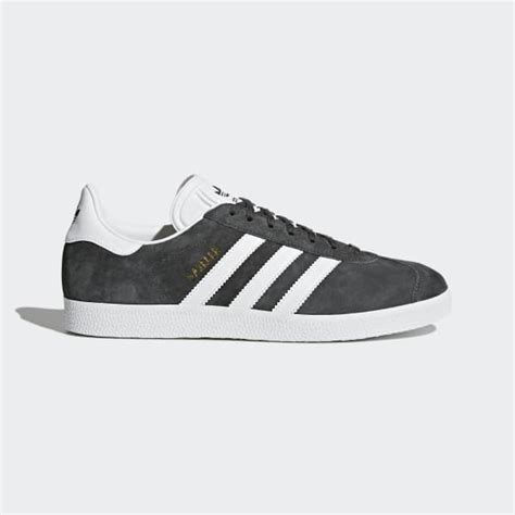 Adidas Gazelle Shoes In Grey And White Adidas Uk