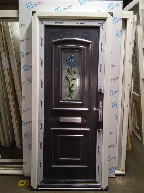 New Anthracite Grey Upvc Front Door Mm X Mm C Used Upvc