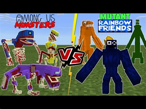 MUTANT Rainbow Friends VS Among Us MONSTERS YouTube