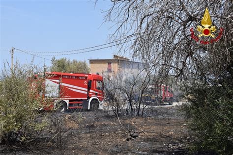 Incendi Vigili Del Fuoco Impegnati In Oltre Roghi Nel Palermitano