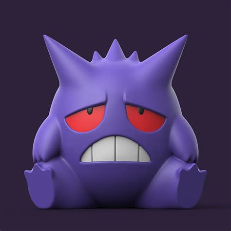 Pokemon Gengar 3d Model 3d Printable Cgtrader