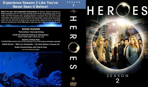 Heroes Season 2 Tv Dvd Custom Covers Heroes Season 2 Dvd Covers