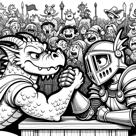 Coloriages Gratuits De Dragons Et Chevaliers Aventure Et Fantaisie