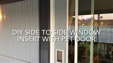 Diy Window Insert With Cat Door Youtube