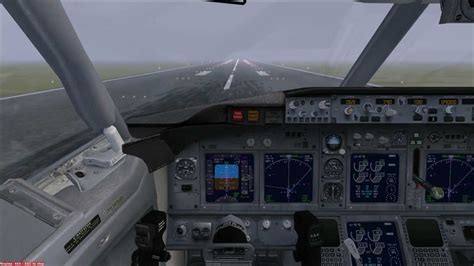 FSX BOEING 737 800 Cat III ILS Landing At Frankfurt Main Intl