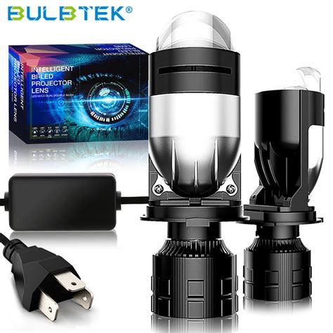 China Bulbtek Am01 Popular Car Accessories H4 Car Led Projector Lens 150w Auto Lighting System