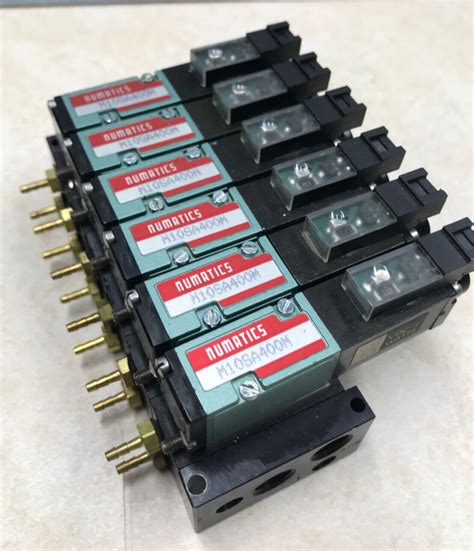 New Numatics M Sa M Solenoids With Flow Valves Manifold Wires