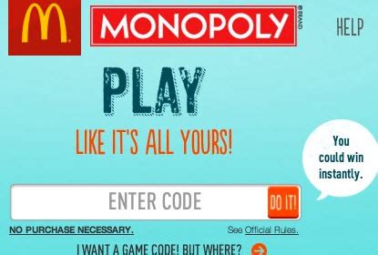 Mcdonald S Monopoly Instant Win Codes