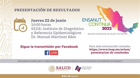 SALUD México on Twitter Te invitamos a la transmisión en vivo