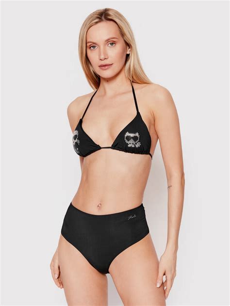 KARL LAGERFELD Bikini Unterteil KL22WBT28 Schwarz Modivo De