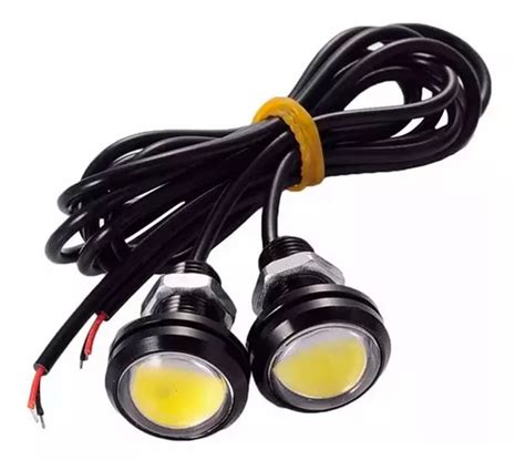 Par L Mpada Super Led Milha Drl Eagle Eye Farol Luz Diurna