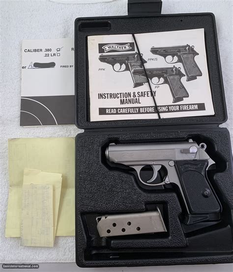 Beautiful Walther Interarms Ppk Stainless Caliber In Box W Docs