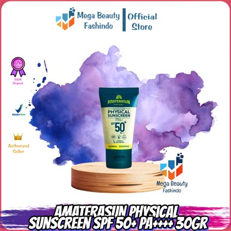 Jual Amaterasun Real Spf Certified Physical Sunscreen Spf Pa