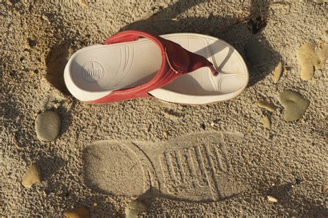 Banco De Imagens De Praia Areia Sapato Pegada Passo Beira Mar