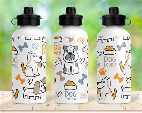 20oz Dog Lover Water Bottle Dog Water Bottle Puppy Gym Water Etsy