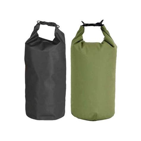 Bolsa Estanca 10 30 Y 50 Litros Impermeable Color Verde Militarix