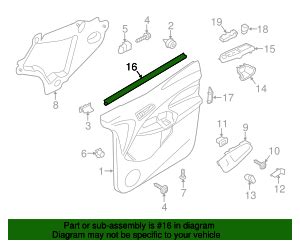 2014 2022 Ford Transit Connect Belt Weather Strip DT1Z 1521457 A OEM