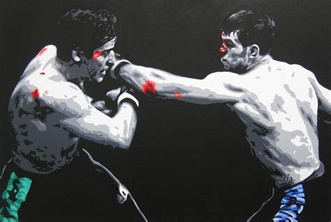 The Fight Painting By Geo Thomson Fine Art America