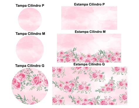 Trio Capas Cilindros Painel Tema Cavalo Floral Veste F Cil