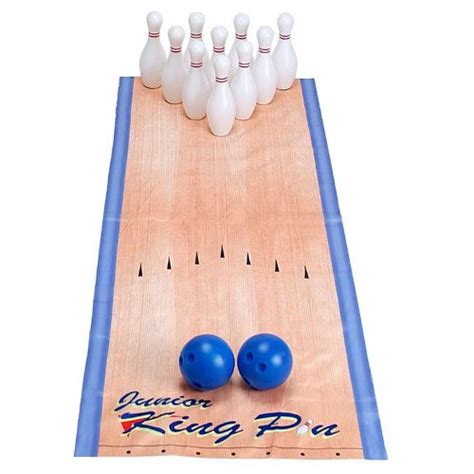 New Kids 10 Pin Ball Bowling Set 2 Plastic Balls Indoor Outdoor Pins