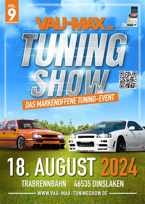 SAVE THE DATE 9 VAU MAX TuningShow 2024 18 August Trabrennbahn