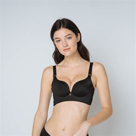 Soutien Gorge Push Up Microfibre Midnight Lingerie Noir Suisses