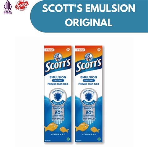 Jual Scott Emulsion Original Flavour 400ml Shopee Indonesia