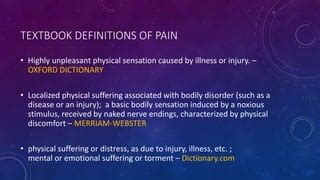 Pain Suffering Ppt