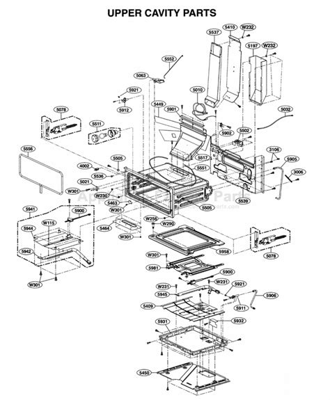 Parts For Ldg3035sw Lg Electric Ranges