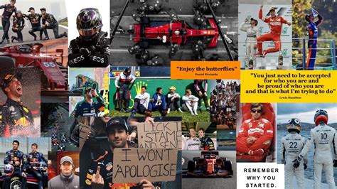 Formula 1 Moodboard Macbook Wallpaper