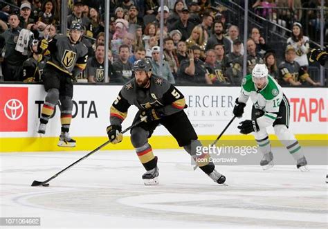 Vegas Golden Knights Defenseman Deryk Engelland Moves The Puck Up The