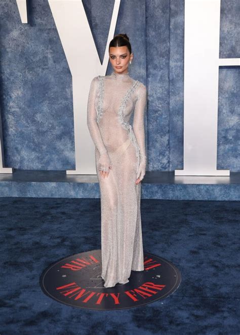 Emily Ratajkowski Oscar Dress 2024 List Magda Nancie