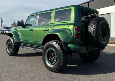 Eruption Green Bronco Raptor Erupts Matching Paint All Over Hard Top