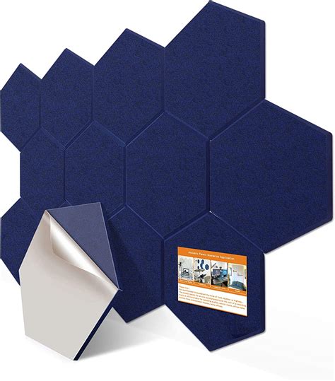 Amazon DEKIRU 12 Pack Self Adhesive Hexagon Acoustic Panels Sound