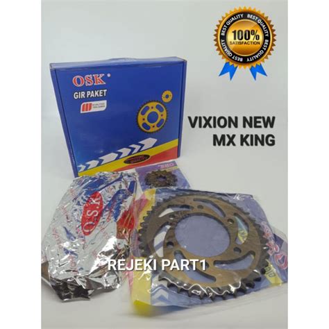 Jual GEAR PAKET GEAR SET GIRSET GIR PAKET KOMPLIT VIXION NEW MX KING