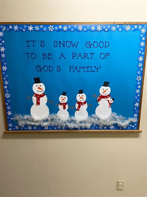 Winter church bulletin board | Christmas sunday school bulletin boards ...