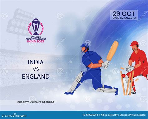 Icc Men S Cricket World Cup India Banner Or Header Design With