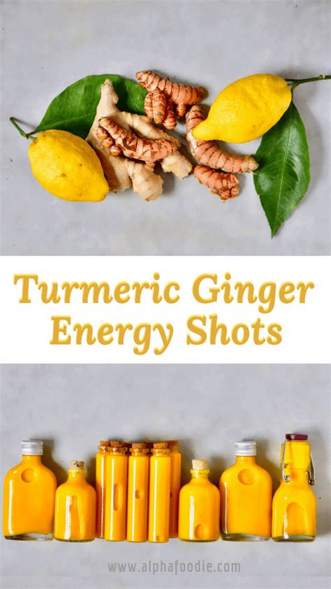 Ginger Turmeric Immune Boosting Energy Shots Juicer Recipe Also Including The Benefits Of