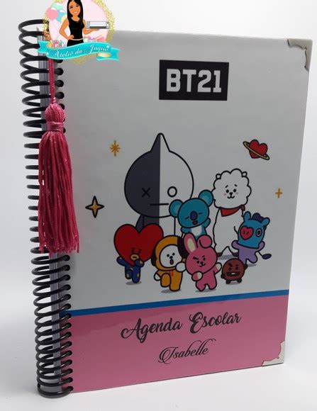 Caderno Personalizado Bt21 Elo7 Produtos Especiais