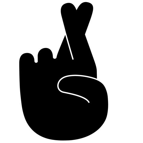 crossed fingers vector - Download Free Vectors, Clipart Graphics ...