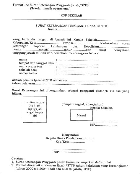 Surat Keterangan Perbaikan Ijazah Hot Sex Picture