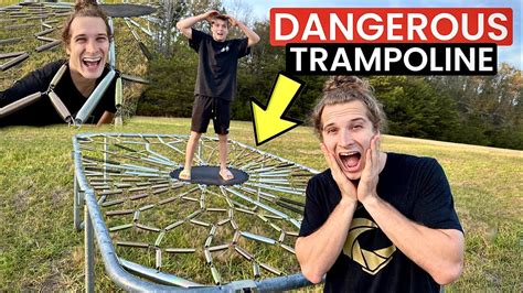 Worlds Most Dangerous Trampoline Youtube