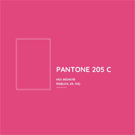 PANTONE 205 C Complementary Or Opposite Color Name And Code E0457B