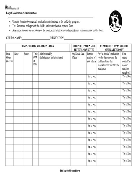 Fillable Online Dss Virginia Log Of Medication Administration Use This